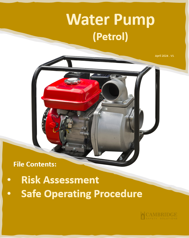 Water Pump ( Petrol) - Risk Assessment